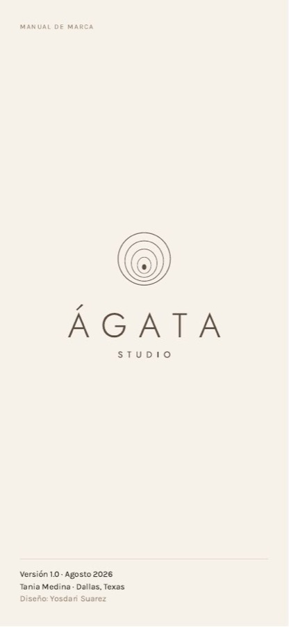 Ágata Studio: portada del manual